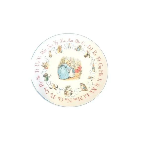 Peter Rabbit Alphabet Broken China Ring & 1847 Rogers Bro 3X SP Spoon Handle 7.5 - Picture 5 of 17